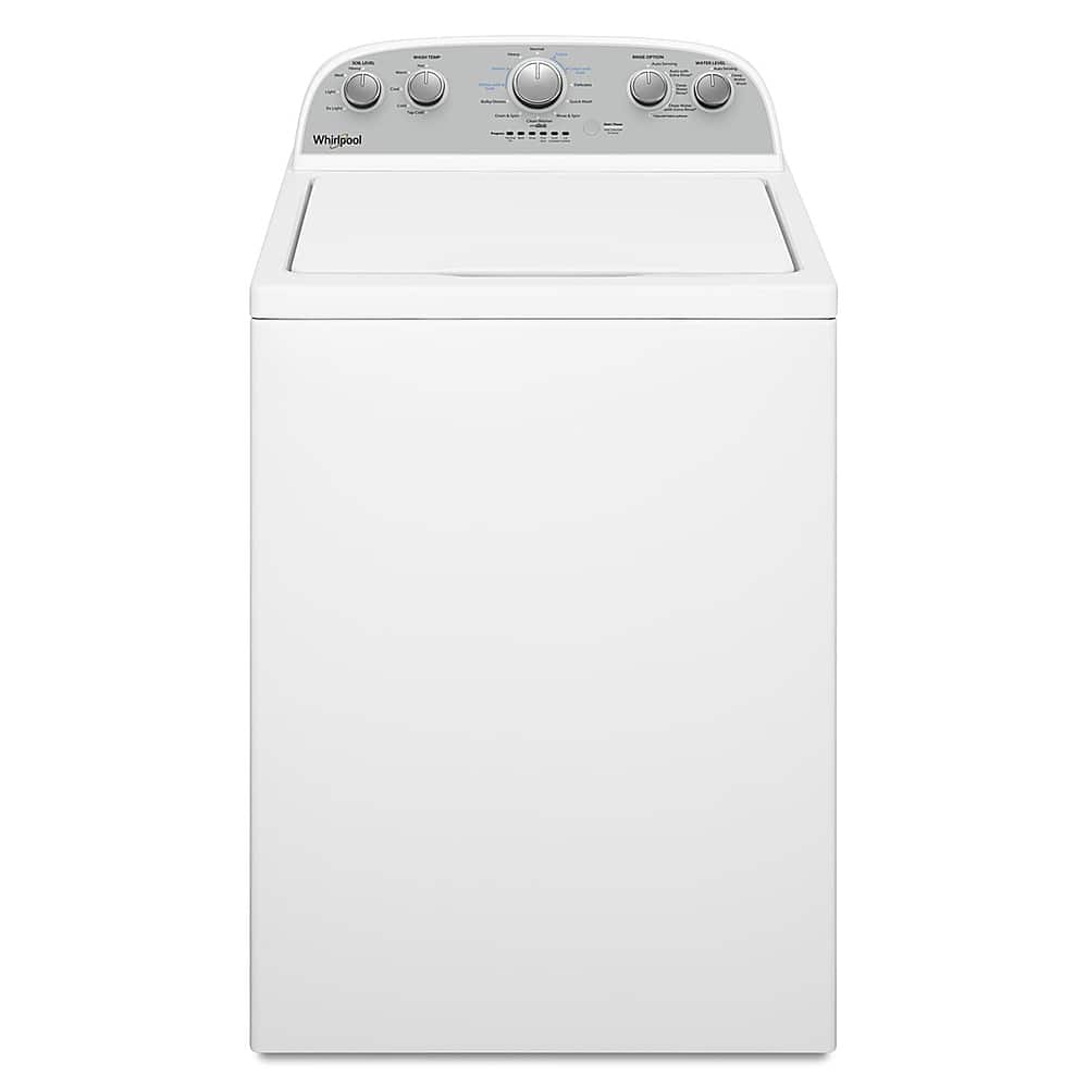Whirlpool - 3.9 Cu. Ft. Top Load Washer with Water Level Selection - White - Front_Zoom