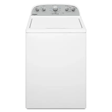Front. Whirlpool - 3.9 Cu. Ft. Top Load Washer with Water Level Selection - White.