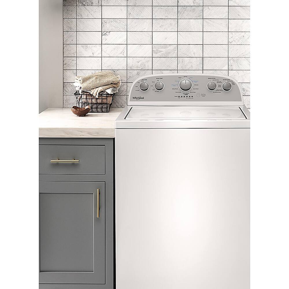 Alt View 18. Whirlpool - 3.9 Cu. Ft. Top Load Washer with Water Level Selection - White.