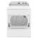 Angle. Whirlpool - 7 Cu. Ft. Electric Dryer with AutoDry Drying System - White.