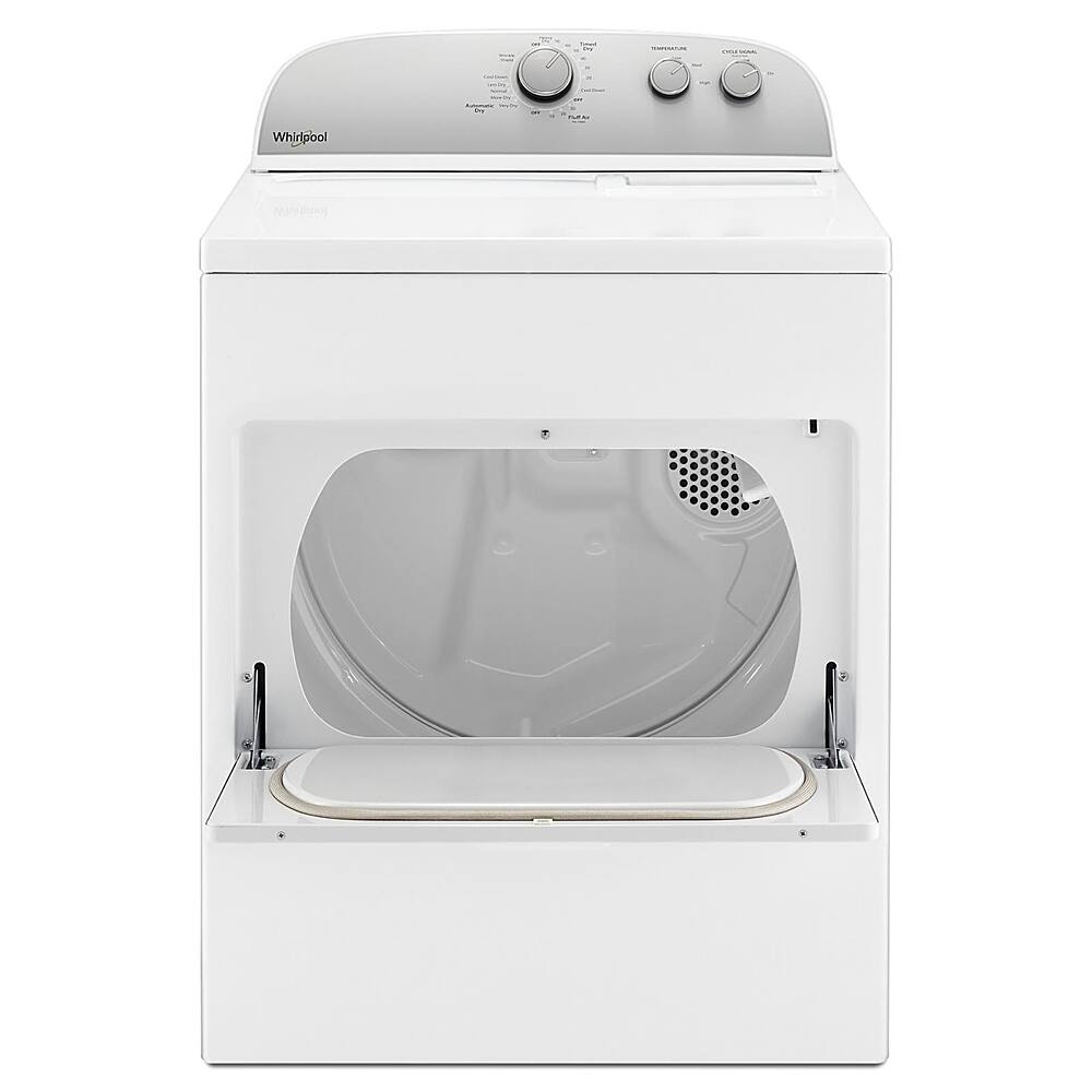 Angle. Whirlpool - 7 Cu. Ft. Electric Dryer with AutoDry Drying System - White.