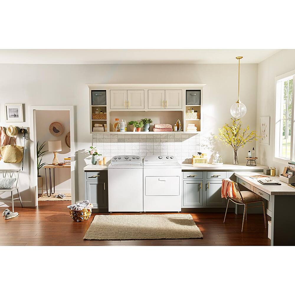 Alt View 16. Whirlpool - 7 Cu. Ft. Electric Dryer with AutoDry Drying System - White.