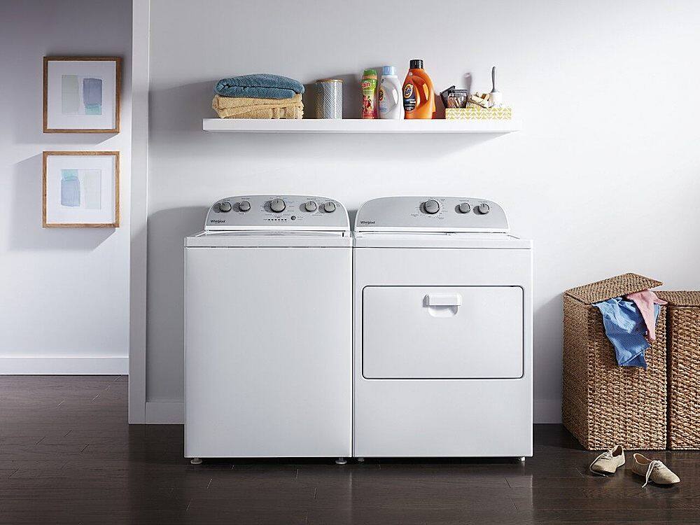 Alt View 20. Whirlpool - 7 Cu. Ft. Electric Dryer with AutoDry Drying System - White.