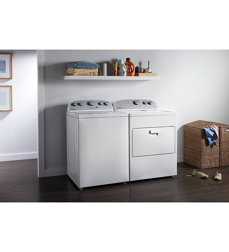 Alt View 17. Whirlpool - 7 Cu. Ft. Gas Dryer with AutoDry Drying System - White.
