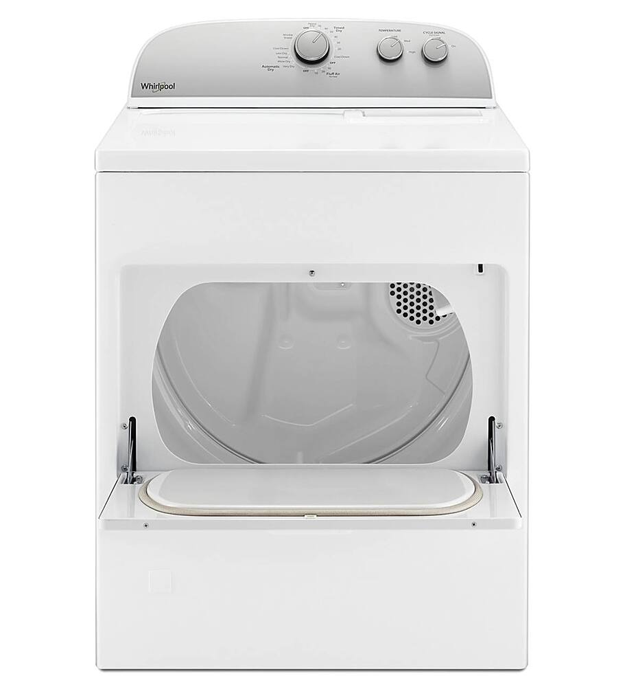 Alt View 1. Whirlpool - 7 Cu. Ft. Gas Dryer with AutoDry Drying System - White.