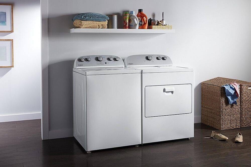 Alt View 21. Whirlpool - 7 Cu. Ft. Gas Dryer with AutoDry Drying System - White.