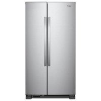 Whirlpool - 25.1 Cu. Ft. Side-by-Side Refrigerator - Stainless Steel - Front_Zoom