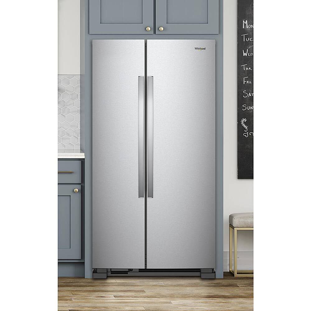 Alt View 11. Whirlpool - 25.1 Cu. Ft. Side-by-Side Refrigerator - Stainless steel.