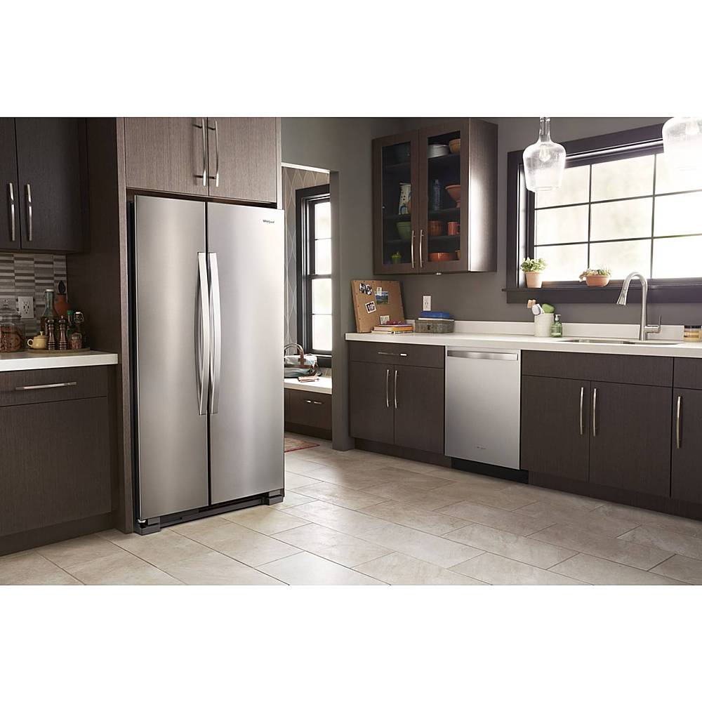 Alt View 12. Whirlpool - 25.1 Cu. Ft. Side-by-Side Refrigerator - Stainless steel.
