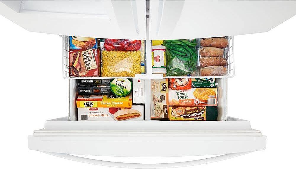 Alt View 12. Whirlpool - 25 cu. ft. French Door Refrigerator with External Ice and Water Dispenser - White.