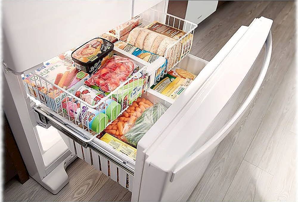 Alt View 13. Whirlpool - 25 cu. ft. French Door Refrigerator with External Ice and Water Dispenser - White.