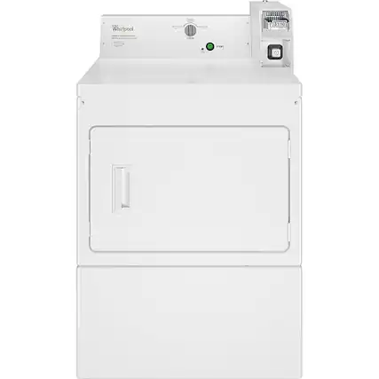 Front. Whirlpool - 7.4 Cu. Ft. Gas Dryer with High-Velocity Airflow System - White.