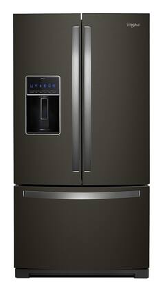 Whirlpool - 26.8 Cu. Ft. French Door Refrigerator - Black Stainless Steel
