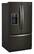 Angle. Whirlpool - 26.8 Cu. Ft. French Door Refrigerator - Black Stainless Steel with Printshield Finish.