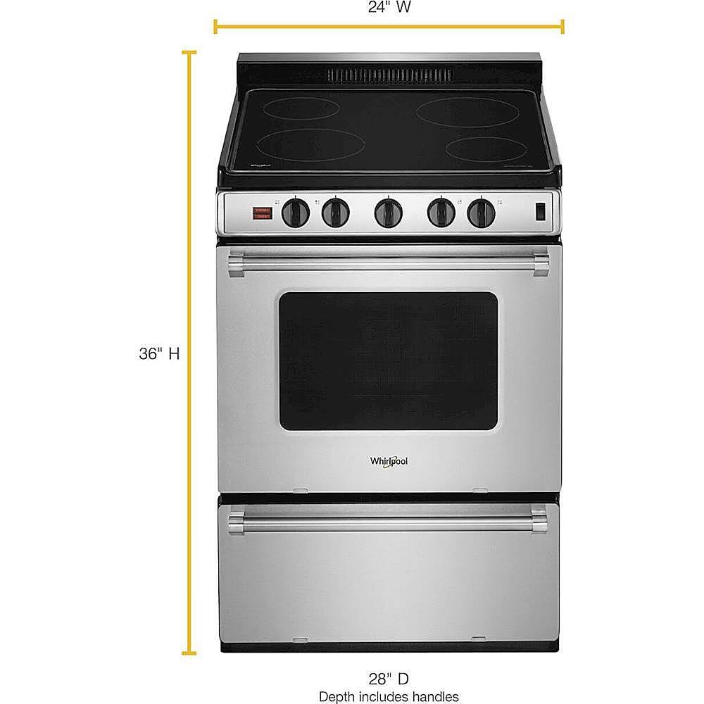 Alt View 14. Whirlpool - 3.0 Cu. Ft. Freestanding Electric Range - Stainless steel.