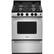 Front. Whirlpool - 3.0 Cu. Ft. Freestanding Gas Range - Stainless steel.