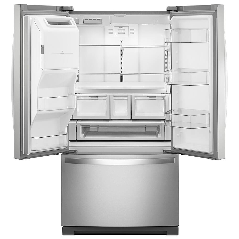 Angle. Whirlpool - 26.8 Cu. Ft. French Door Refrigerator - Fingerprint Resistant Stainless Steel.