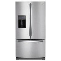 Whirlpool - 26.8 Cu. Ft. French Door Refrigerator - Stainless Steel - Front_Zoom