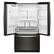 Angle. Whirlpool - 27 Cu. Ft. French Door Refrigerator with Platter Pocket - Black Stainless.