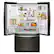 Left. Whirlpool - 27 Cu. Ft. French Door Refrigerator with Platter Pocket - Black Stainless.
