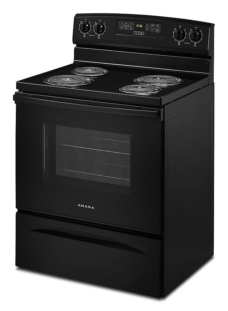 Alt View 13. Amana - 4.8 Cu. Ft. Freestanding Electric Range - Black.