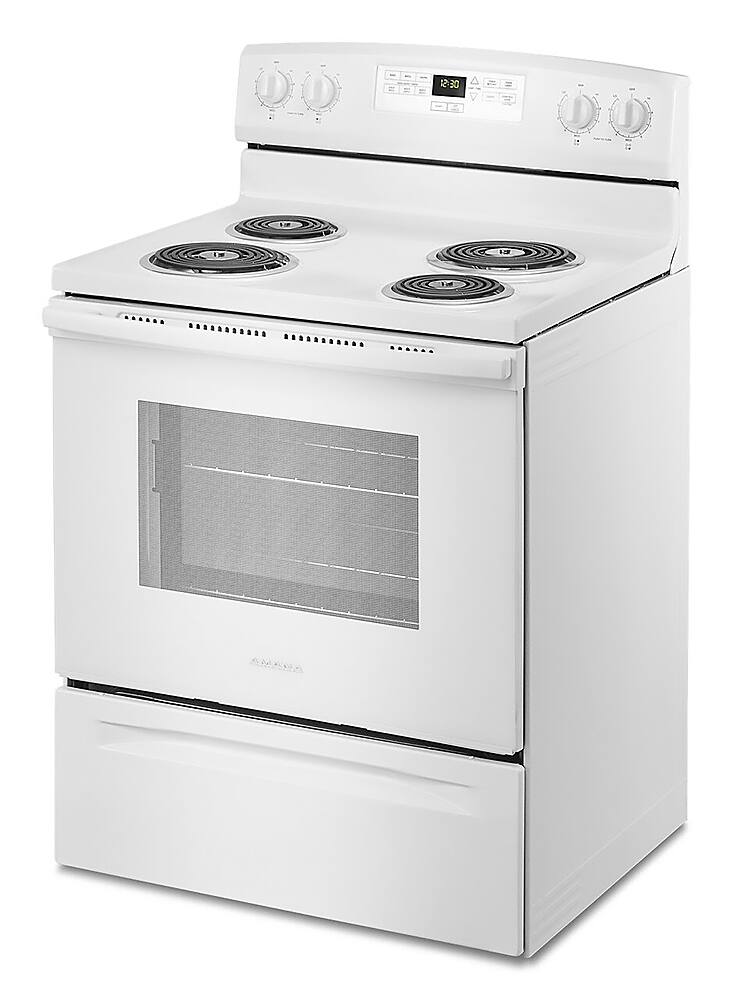 Alt View 14. Amana - 4.8 Cu. Ft. Freestanding Electric Range - White.