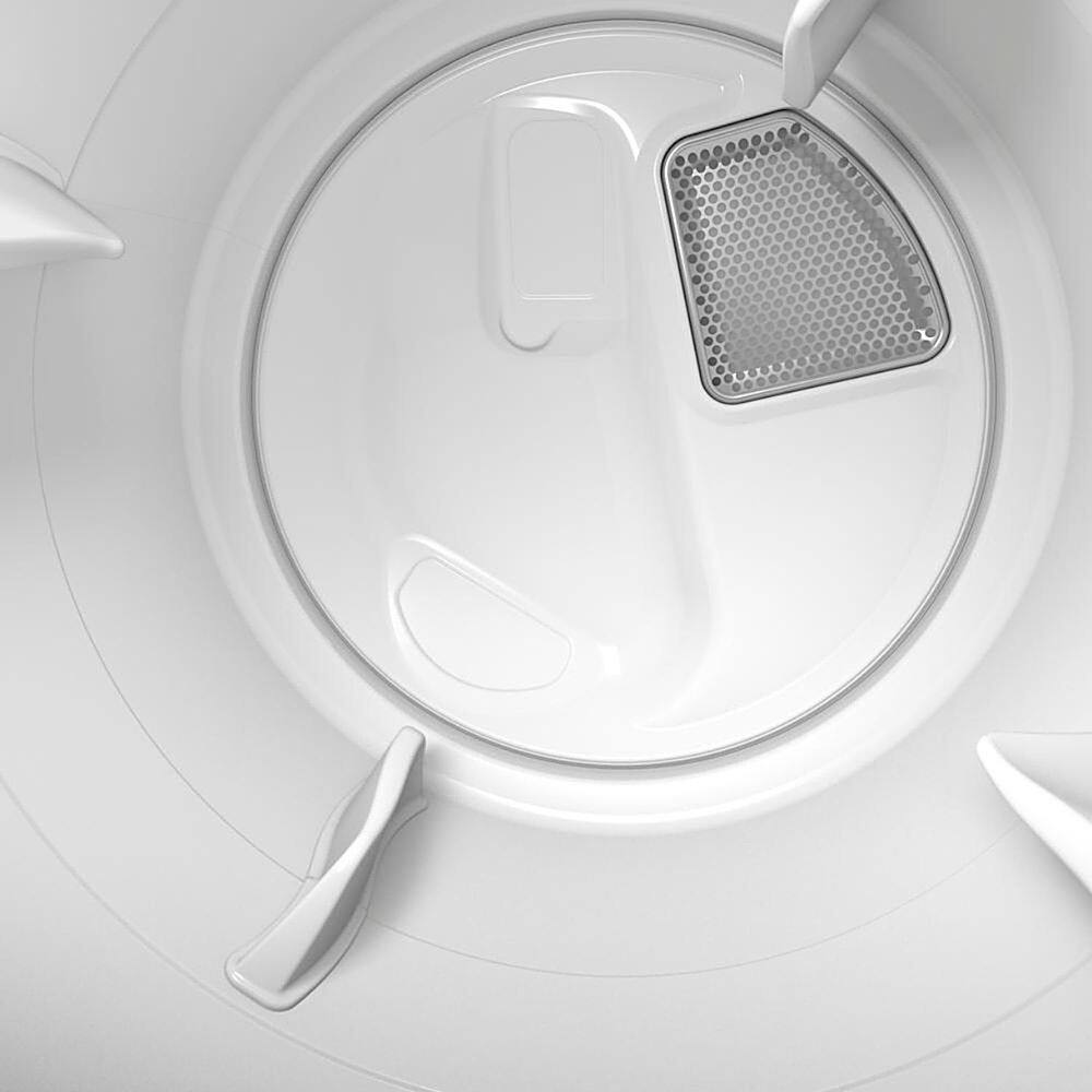 Alt View 15. Maytag - 7.3 Cu. Ft. Stackable Electric Dryer with Steam and Extra Power Button - White.