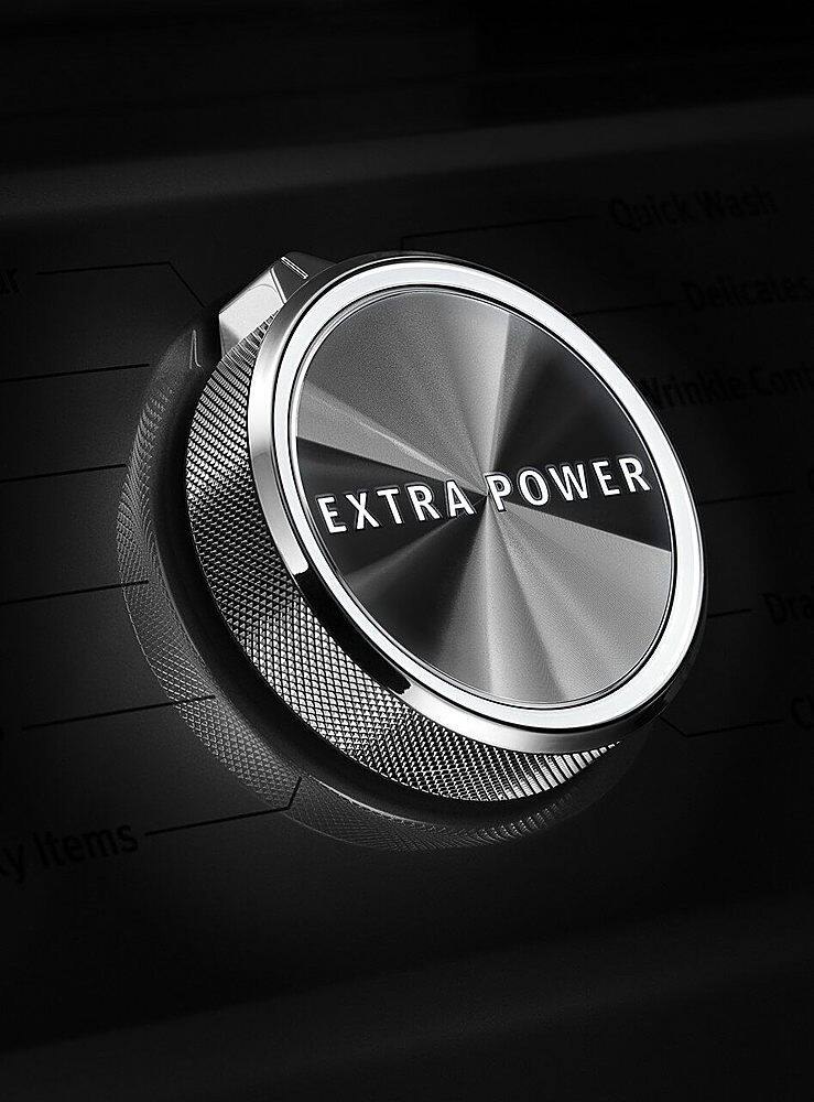 Alt View 18. Maytag - 7.3 Cu. Ft. Stackable Electric Dryer with Steam and Extra Power Button - White.