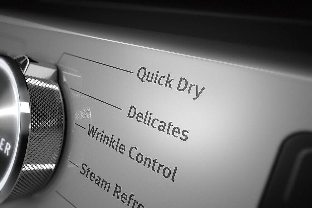 Alt View 19. Maytag - 7.3 Cu. Ft. Stackable Electric Dryer with Steam and Extra Power Button - White.