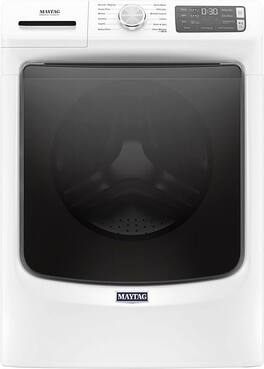 Maytag - 4.8 Cu. Ft. High Efficiency Stackable Front Load Washer with Steam and Fresh Hold - White
