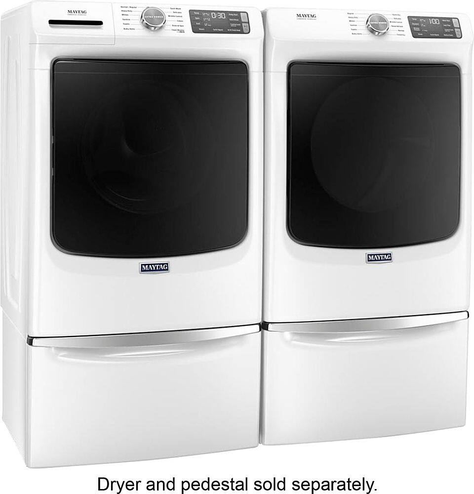Alt View 15. Maytag - 4.8 Cu. Ft. High Efficiency Stackable Front Load Washer with Steam and Fresh Hold - White.