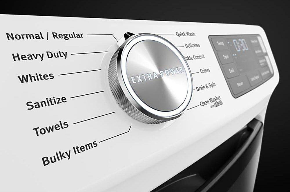 Alt View 16. Maytag - 4.8 Cu. Ft. High Efficiency Stackable Front Load Washer with Steam and Fresh Hold - White.