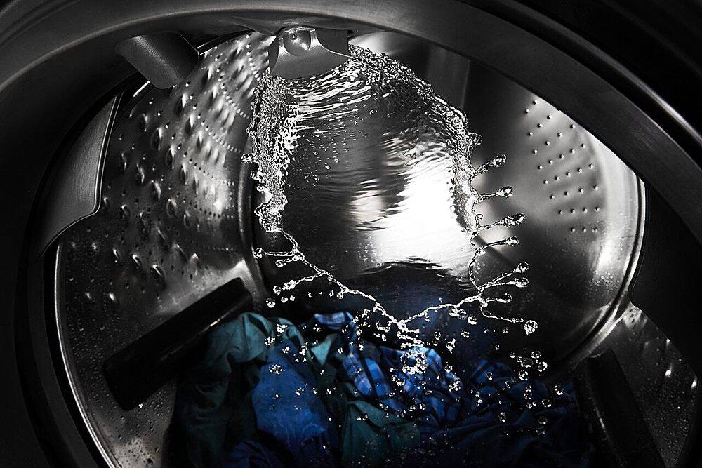 Alt View 18. Maytag - 4.8 Cu. Ft. High Efficiency Stackable Front Load Washer with Steam and Fresh Hold - White.