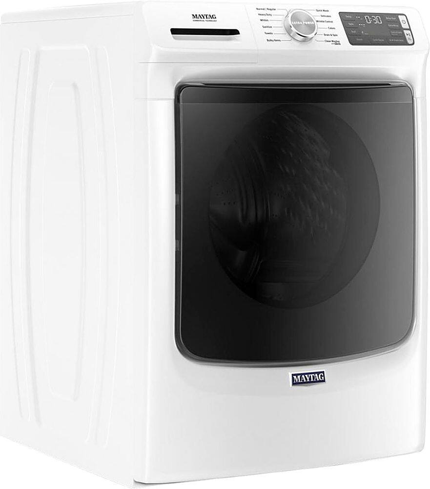 Alt View 1. Maytag - 4.8 Cu. Ft. High Efficiency Stackable Front Load Washer with Steam and Fresh Hold - White.