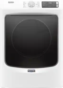 Maytag - 7.3 Cu. Ft. Stackable Electric Dryer with Extra Power Button - White