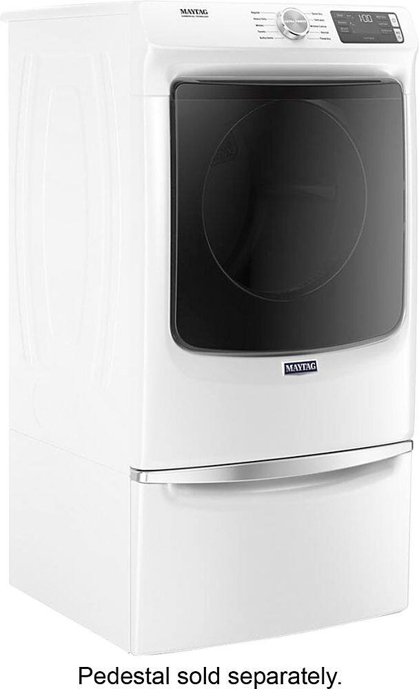 Alt View 6. Maytag - 7.3 Cu. Ft. Stackable Electric Dryer with Extra Power Button - White.