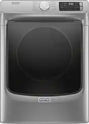 Maytag - 7.3 Cu. Ft. Stackable Electric Dryer with Steam and Extra Power Button - Metallic Slate - Front_Zoom