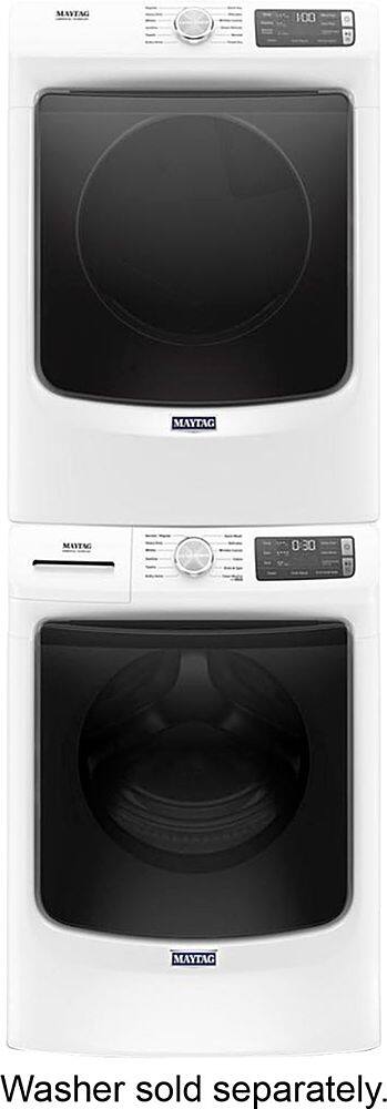Alt View 13. Maytag - 7.3 Cu. Ft. Stackable Gas Dryer with Extra Power Button - White.