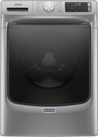 Maytag - 4.8 Cu. Ft. High Efficiency Stackable Front Load Washer with Steam and Fresh Hold - Metallic Slate - Front_Zoom