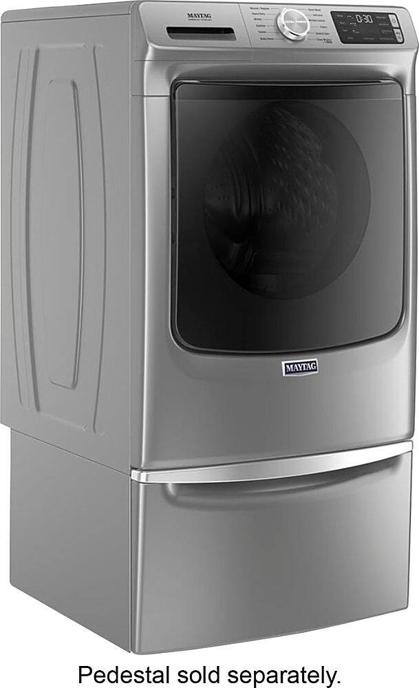 Alt View 1. Maytag - 4.8 Cu. Ft. High Efficiency Stackable Front Load Washer with Steam and Fresh Hold - Metallic Slate.
