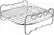 Angle. Philips - Viva Collection Airfryer Double Layer Rack with Skewers - Silver.
