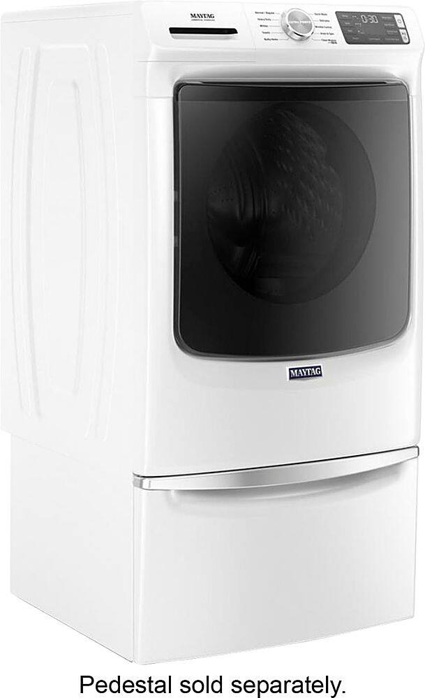 Alt View 24. Maytag - 4.5 Cu. Ft. High-Efficiency Stackable Front Load Washer with Steam and Fresh Spin - White.