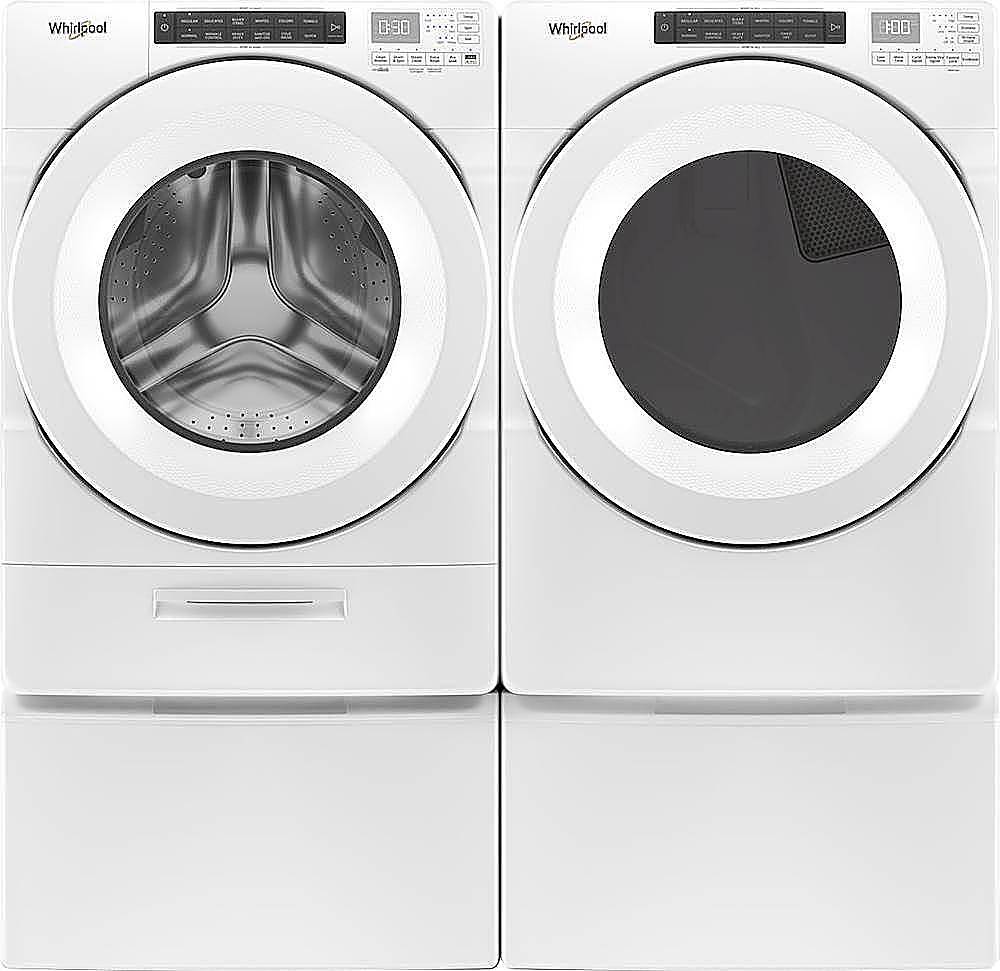 Alt View 12. Whirlpool - 7.4 Cu. Ft. Stackable Gas Dryer with Wrinkle Shield Option - White.