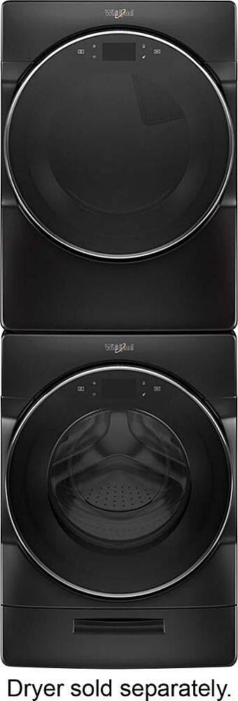 Alt View 11. Whirlpool - 5.0 Cu. Ft. High Efficiency Stackable Smart Front Load Washer with Steam and Load & Go XL Dispenser - Black Shadow.
