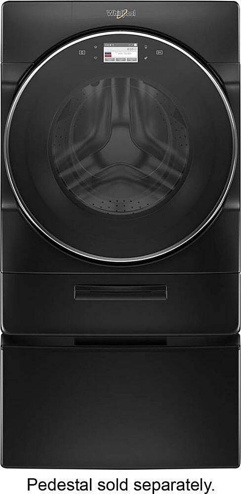 Alt View 12. Whirlpool - 5.0 Cu. Ft. High Efficiency Stackable Smart Front Load Washer with Steam and Load & Go XL Dispenser - Black Shadow.