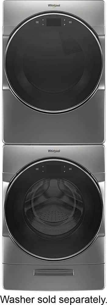 Alt View 11. Whirlpool - 7.4 Cu. Ft. 36-Cycle Gas Dryer with Steam - Chrome Shadow.