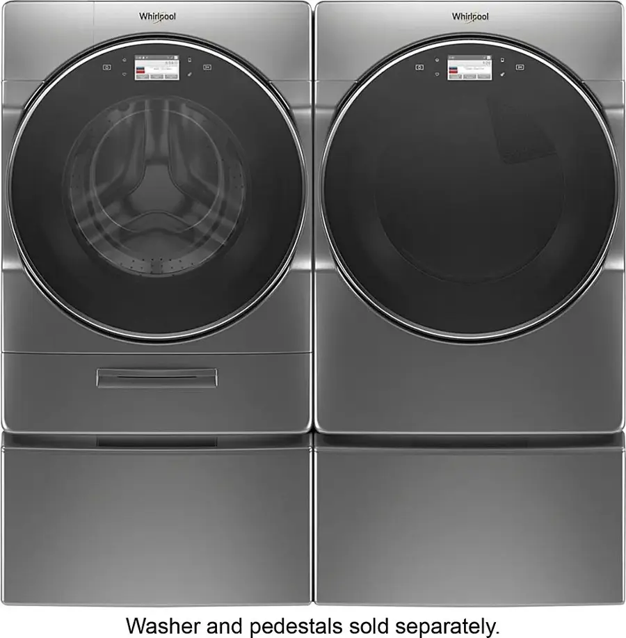 Alt View 14. Whirlpool - 7.4 Cu. Ft. 36-Cycle Gas Dryer with Steam - Chrome Shadow.