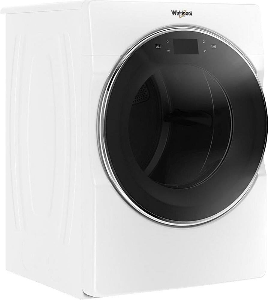 Angle. Whirlpool - 7.4 Cu. Ft. 36-Cycle Gas Dryer with Steam - White.