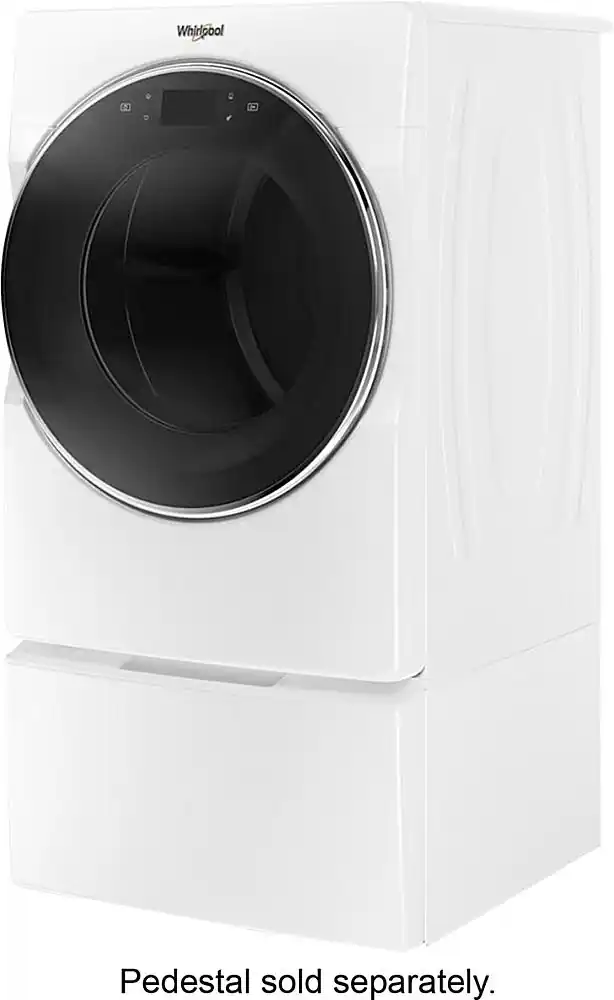 Alt View 6. Whirlpool - 7.4 Cu. Ft. 36-Cycle Gas Dryer with Steam - White.