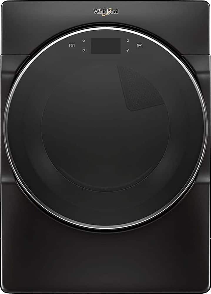 Whirlpool - 7.4 Cu. Ft. 37-Cycle Gas Dryer with Steam - Black Shadow - Front_Zoom